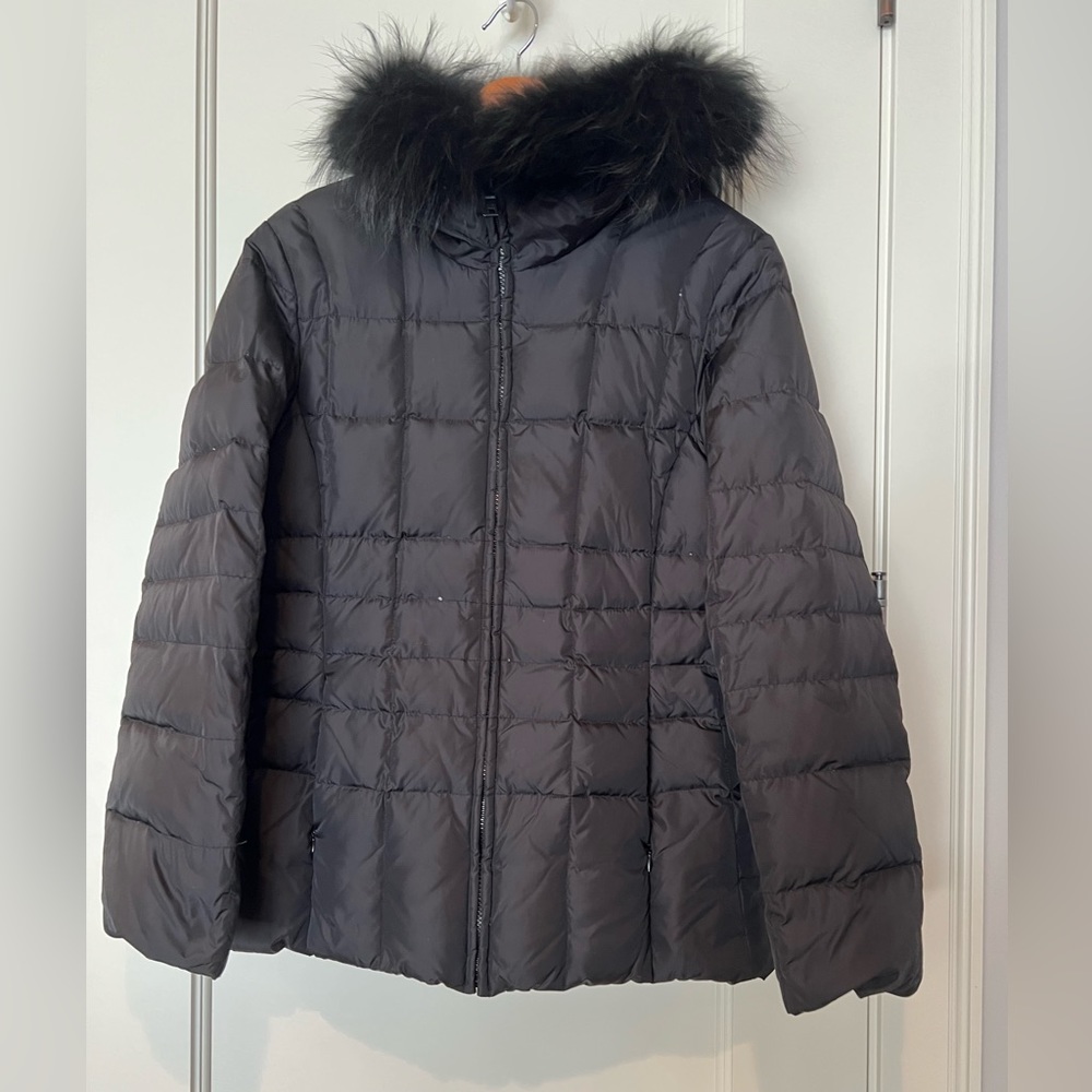 Marc New York, size M, Down blend coat with fur hood